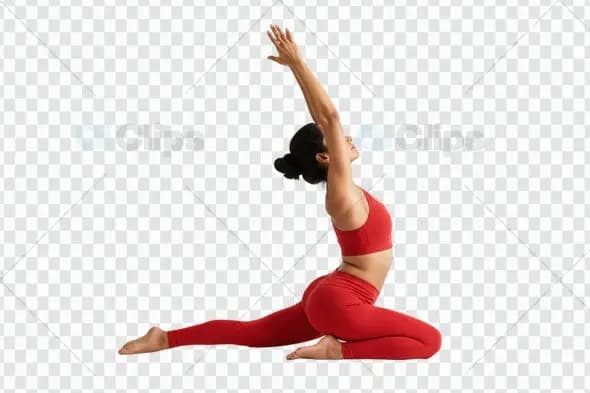 Dynamic Yoga Pose Mockup for Creative Projects