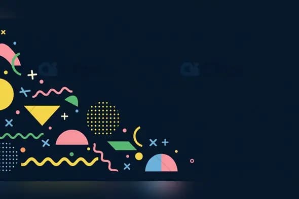 Abstract Memphis Style Background