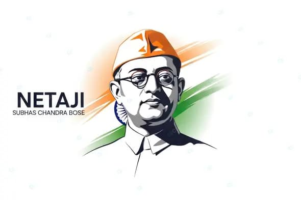 Modern Vector Tribute to Netaji Bose