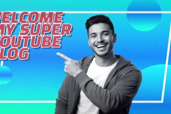 Vibrant YouTube Blog Welcome Intro