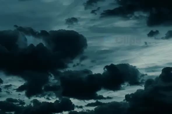 Dark Stormy Clouds Moving Across the Sky