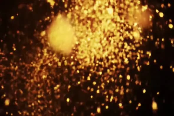 Golden Particle Burst Animation