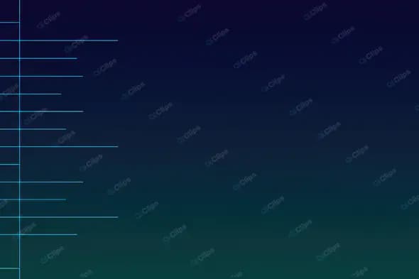 Luminous Teal Grid Horizon