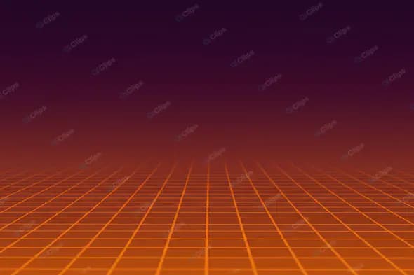 Retro Synthwave Grid Horizon