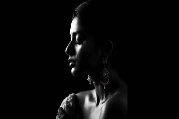 Elegant Portrait in Black & White