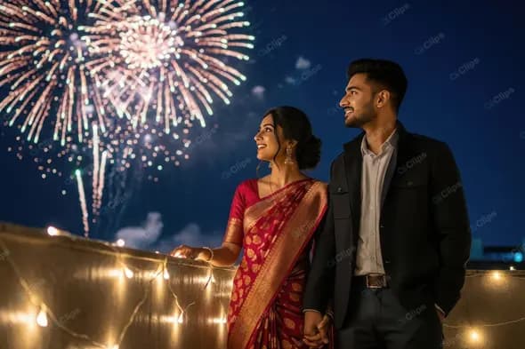 Romantic Rooftop Celebration Night