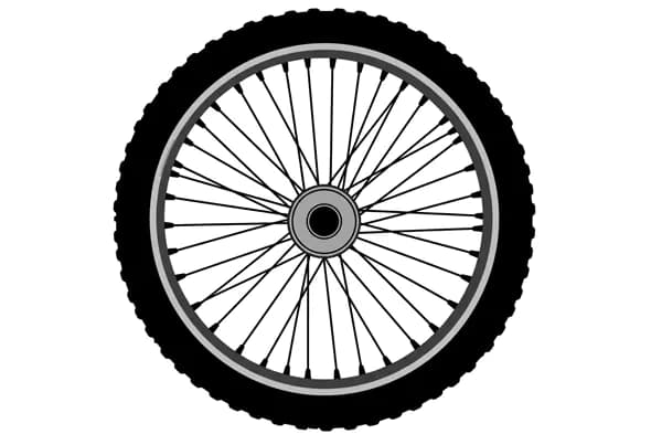 Bicycle Wheel Vector Graphic