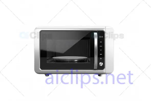 3D Modern Microwave Oven Model