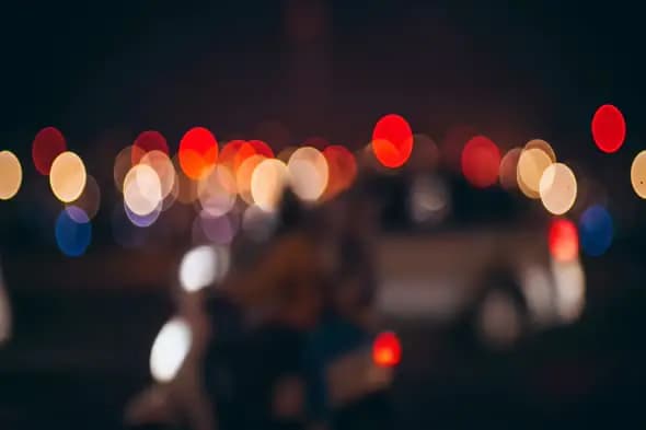 Urban Nightscape Bokeh Effect