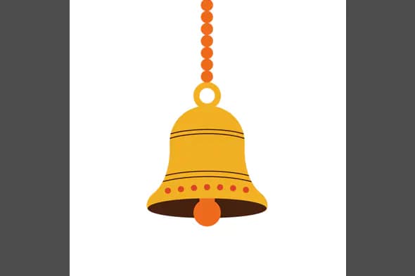 Decorative Bell Pendant Vector