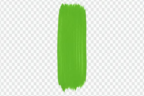 Vibrant Green Paint Stroke Texture PNG Clipart