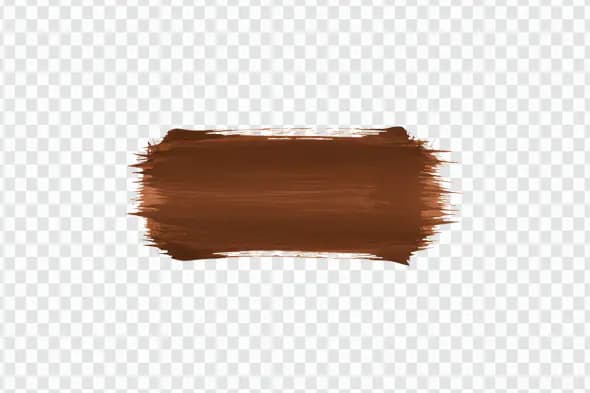 Rich Brown Textured Paint Stroke PNG Clipart