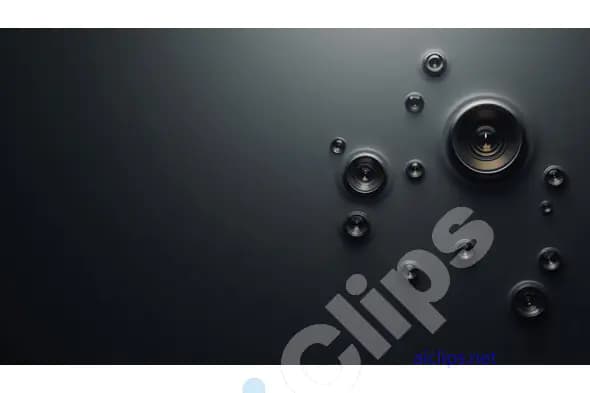 Modern Camera Lens Cluster on Dark Background