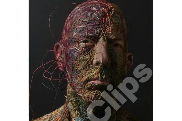 Wired Human Face