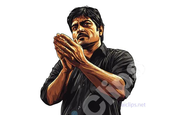 Man Clapping Illustration