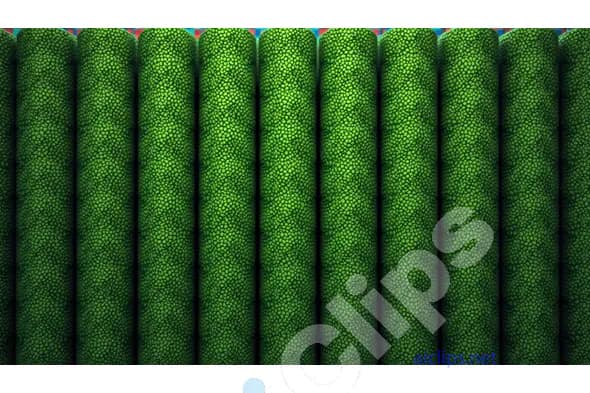 Textured Green Cylindrical Pattern Background