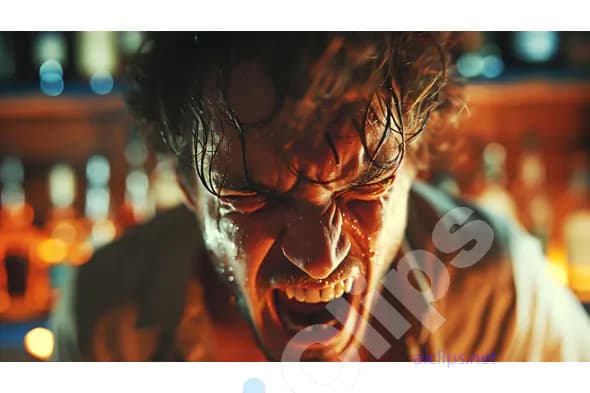 Man Yelling in Anger